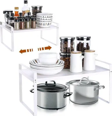 Produktbild von Famanu Küchenregal aus Edelstahl - verstellbar, robust, multifunktional