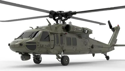 Produktbild von F09 UH60 Utility Black Hawk RC Hubschrauber 6CH 6-Achse Gyro 3D6G Dual Brushless Motor RTF Kompatibel mit S-FHSS Spielzeug Keine Fernbedienung 2 Batt