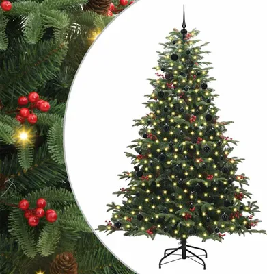 Immagine prodotto di vidaXL Albero di Natale artificiale a 300 LED con supporto Verde 240 cm