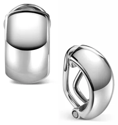 Produktbild von MATERIA by Matthias Wagner Clip Ohrringe Damen 925 Sterling Silber rhodiniert SO-504-Silber