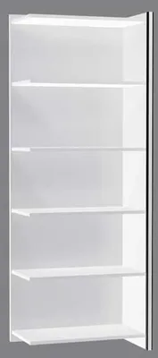 Produktbild von Anbauregal Aveto 5OH BxTxH 780x380x1830mm weiß