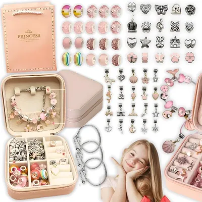 Image de Boîte à bijoux pour bracelets de perles Fille Organisateur de cadeaux