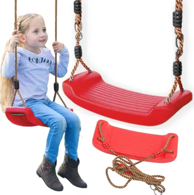 Produktbild von Flaches Kunststoff-Gartenschaukelbrett Stark Rot