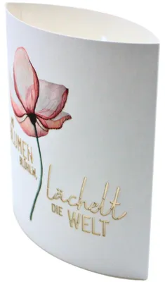 Produktbild von Dekohelden24 Poesielicht Nachtlicht Timer Batteriebetrieben Motiv: Blumen