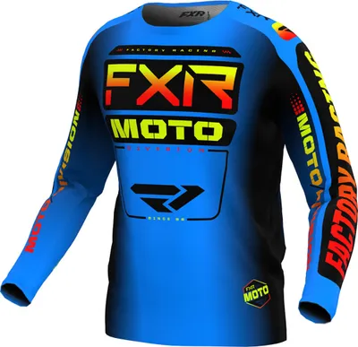 Produktbild von FXR Clutch 2024 Motocross Jersey, blau/gelb/rot, XL