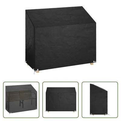 Immagine prodotto di The Living Store copertura per panchina da giardino 8 occhielli 160x70x70/88 cm polietilene
