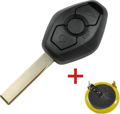 Produktbild von Autoschlüssel-Gehäuse + Batterie LIR2032 passend für BMW E39 E46 E53 E60 E65(02)