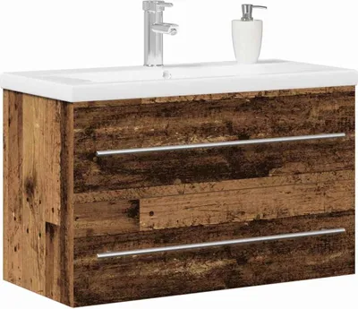 Obrázok produktu pre vidaXL Skrinka pod umývadlo so zásuvkami z recyklovaného dreva 80 x 38,5 x 48 cm