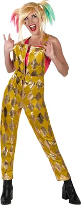 Produktbild von Birds of Prey Harley Quinn goldene Latzhose Größe: XS