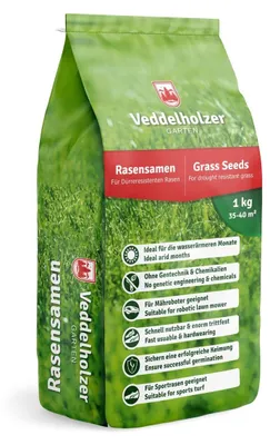 Productafbeelding van Graszaad - Droogtebestendig - Snelkiemend - 1 kg - Dekt 35 tot 40 m²