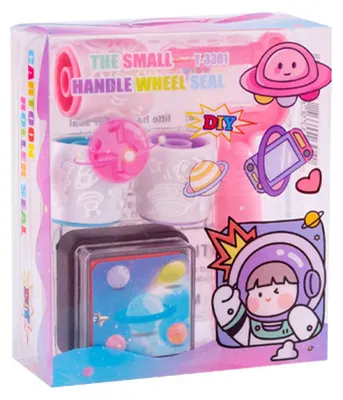 Produktbild von Cartoon-Tier-Rollstempel mit Stempelkissen, niedlicher Selbstfärberoller für Kinder, Schüler, lustige Klassenpreise, Kindergarten, Bastelbedarf