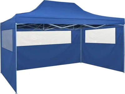 Immagine prodotto di Tenda Pieghevole Pop-Up con 4 Pareti Laterali 3x4,5 m Blu