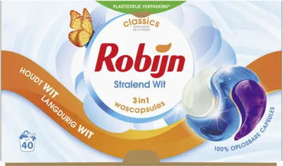 Produktbild von Robijn 3-in-1 Waschkapseln Radiant White 40 Stück - 1 Stück