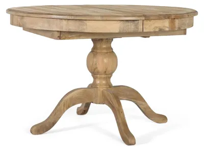 Immagine prodotto di Tavolo da pranzo Mekong in legno di mango, 76 cm x 120 cm x 120 cm (allungabile fino a 150 cm) Giner y Colomer