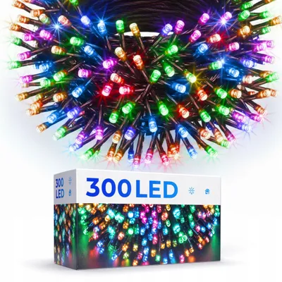 Obrázek produktu pro Vánoční Vánoční Žiárivky 300 Led, Vícebarevné, S Ovládačem S 8 Režimy