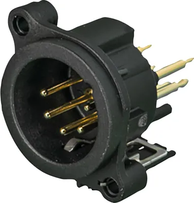 Produktbild von Neutrik XLR 5P Receptacle - male Horizontale Leiterplattenmontage