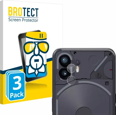Produktbild von 3x BROTECT Schutzglas für Nothing Phone (2) (NUR Kameraschutz) Schutzfolie Panzer Folie Glas Display Schutz klar