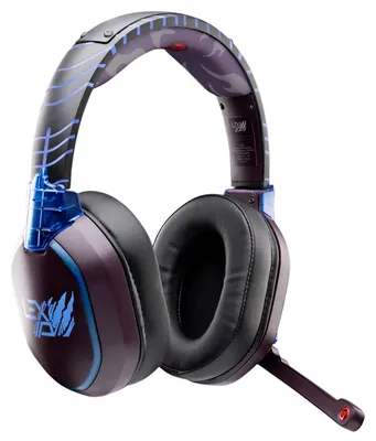 Produktbild von Lexip TSXLXHS0003 Kopfhörer & Headset Verkabelt & Kabellos Kopfband Gaming Bluetooth Schwarz, Blau