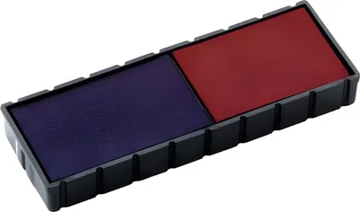 Produktbild von COLOP Ersatzkissen E/12/2 blau/rot