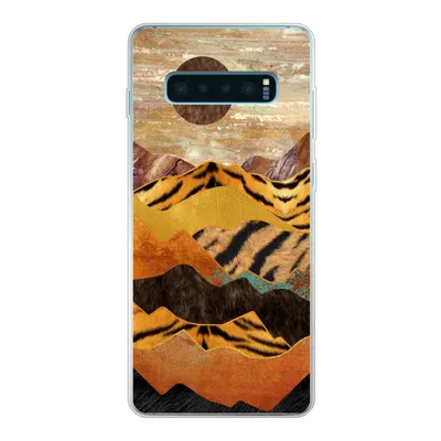 Produktbild von MuchoWow® Handyhülle Schutzhülle Hülle für Samsung Galaxy S10 Lite Tigerdruck - Marmor - Gold Silikon Softcase Handy Hülle - Schutz