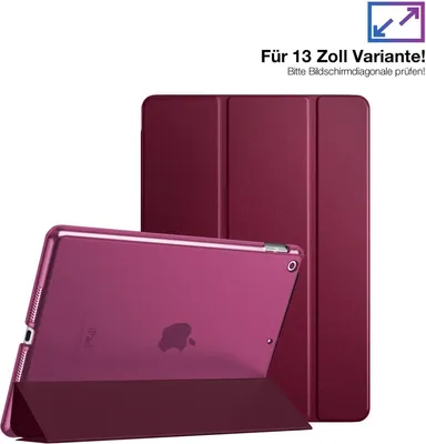 Produktbild von Schutzhülle für Apple iPad Pro 7. Gen 13.0 Zoll Cover Case Schutz Tablet Farbe: Weinrot