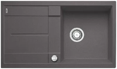 Produktbild von BLANCO Metra 5 S, Granit, Grau, 1 Becken, 390 x 430 mm, 860 mm, 500 mm