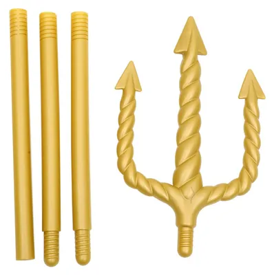 Produktbild von Solidchoice – Goldener Dreizack-Kostüm für Halloween und Cosplay