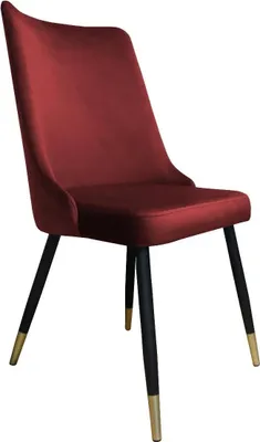 Obrázek produktu pro Židle CYPRIAN 2 VELVET GOLD bordó