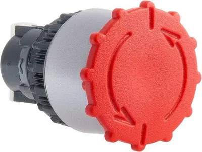 Obrázok produktu pre Ovládací gombík - bezpečnostný (uzamykateľný), poniklovaný krúžok ST22-B\