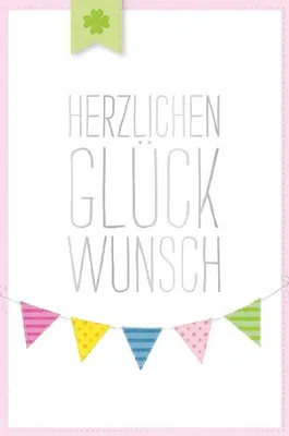 Produktbild von Artebene Glückwunsch Girlande Karte mit Umschlag