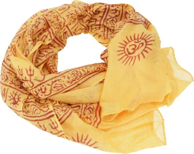 Produktbild von Dünnes Baba Tuch, Benares Lunghi - Gelb, Uni, Viskose, 180*95 cm, Sarongs & Tücher
