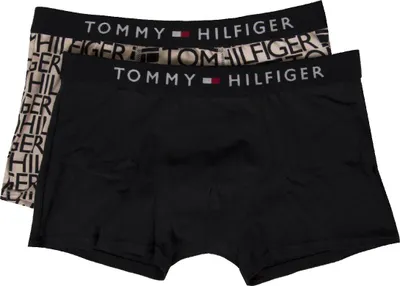Zdjęcie produktu dla Zestaw 2 par bokserówek dla chłopców, chłopięce, zestaw dwupakowy TH TOMMY HILFIGER, numer artykułu UB0UB00291 2P TRUNK PRINT, rozmiar S – dla dzieci w wieku 8–10 lat, 95% bawełna, 5% Elasthan