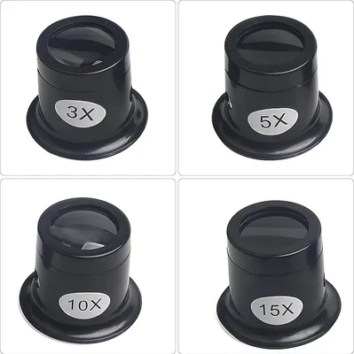Produktbild von Vergrößerungsglas Uhrmacher 3x/5x/10x/15x/20x - Professionelles Monokulares Lupen für Schmuck und Reparaturen
