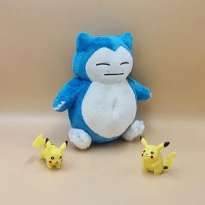Produktbild von Pokemon Relaxo Kuscheltier - 13 cm Plüschtier Snorlax