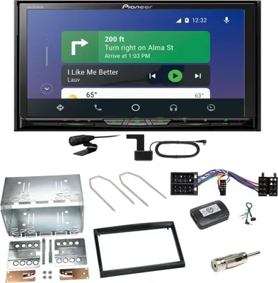 Produktbild von Pioneer AVH-Z9200DAB Android Auto Carplay Einbauset für Peugeot 307 Citroen C2 C3