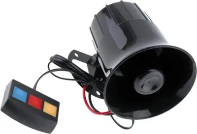 Image de alarme de voiture 12V Plus fort Son étanche à la poussière 3 tons Voix forte pour moto