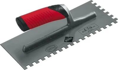 Image de Peigne à colle 28 cm, dents carrées 12x12, manche Rubiflex - Rubi