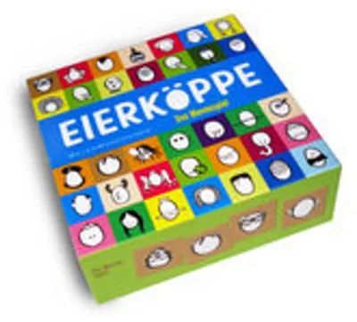 Produktbild von Eierköppe. 64 ausgekochte Typen als Memospiel