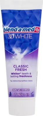 Immagine prodotto di Blend-a-med | Dentifricio Classic Fresh 3DWhite - 75 Ml - Sbiancante - con fluoro - Protezione per denti e gengive