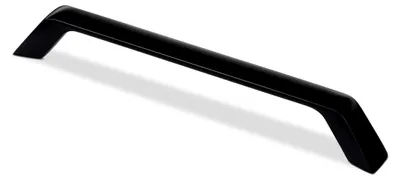 Produktbild von Möbelgriff Blackline II BA 160 mm schwarz matt, Schrankgriff 180 mm x 17 mm x 25 mm, Schubladengriff aus Aluminium