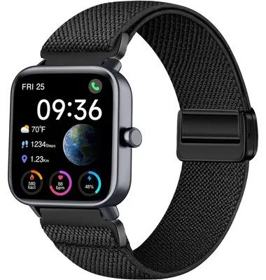 Image de Bracelet en nylon magnétique, compatible avec les montres connectées, largeur de 22 mm, bracelet élastique