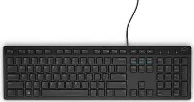 Produktbild von DELL kabelgebundene Tastatur – KB216 - dänisch (QWERTY) - schwarz, Volle Größe (100%), Kabelgebunden, QWERTY, Schwarz