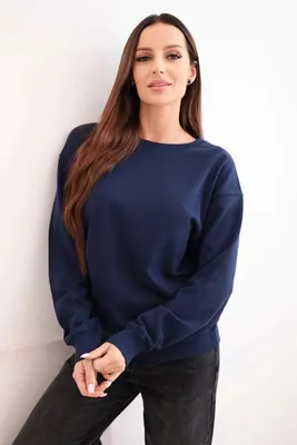Produktbild von Kesi Damen-Kapuzenpulli ohne Kapuze Krelock dunkelblau L