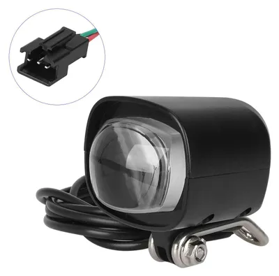 Produktbild von LED Frontlicht + Hupe 3-Pin 36-60V Scheinwerfer Universal für E-Scooter