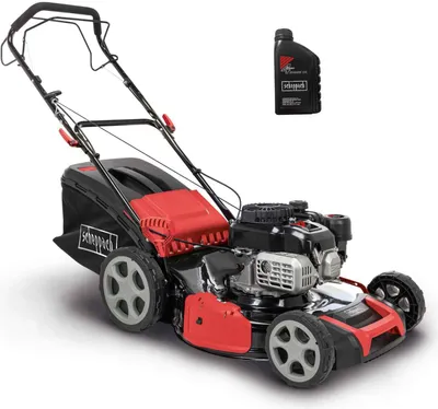 Produktbild von Scheppach Benzin Rasenmäher MS180-51 | 5,4 PS | 51cm Schnittbreite | 65L | Stahlgehäuse | 8-Fach Verstellung | Reinigungsfunktion | inkl. Motoröl