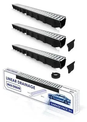 Obrázek produktu pro Sada Drenážních Žlabů Pro Garáž 3 M