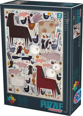 Produktbild von D-TOYS Puzzle Domácí zvířata 500 dílků