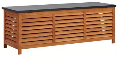 Image de Mobilier d'extérieur pour cuisine – Station barbecue et table de grill en bois d'eucalyptus massif – Résistant aux intempéries avec espace de rangement