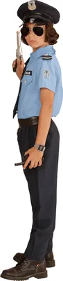 Produktbild von Polizei Kostüm Kinder / Polizist Jungen # Gr. 104