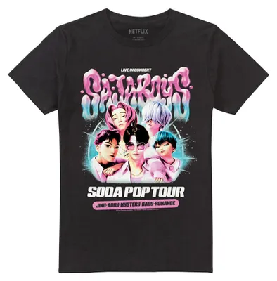 Imagen del producto de Camiseta uni para hombre/mujer, diseño "Soda Pop Tour" de K-Pop Demon Hunters, modelo TV42625 (talla L), color